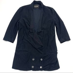 Monrow Womens Cotton Blazer Black Size S